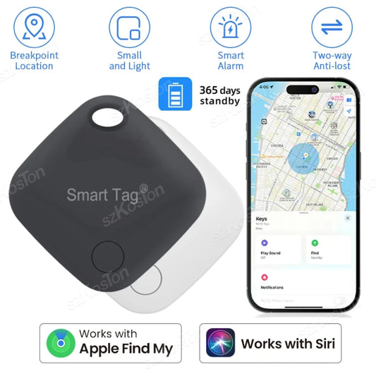 Smart GPS Tracker para Air Tag, Longa Distância Key Finder, Pet Wallet, Bicicleta Anti-lost Alarme, Mini Locator, Funciona com iOS, Encontrar